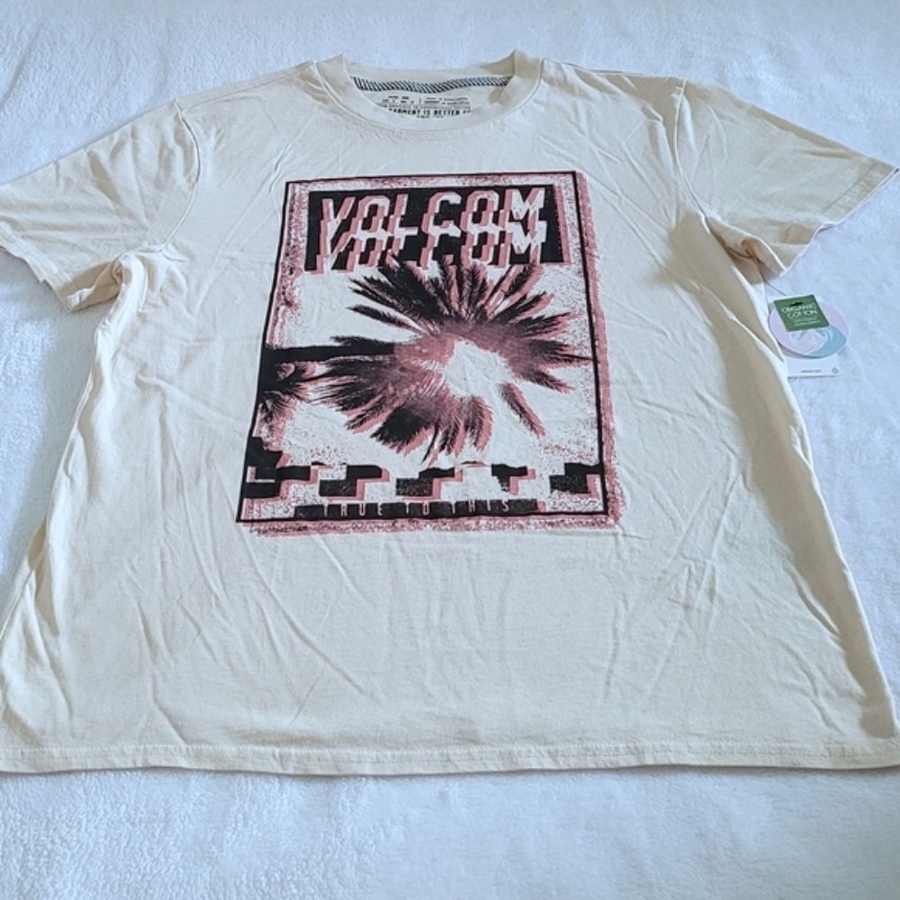 Volcom💎 "True To This" Repeating Logo Boyfriend👫 Tee👕 - NWT - Picture 11 of 13